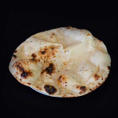 Freshly baked naan bread